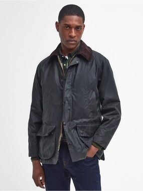 NWT Barbour Men’s Bedale Waxed Cotton Jacket Sage Green 36